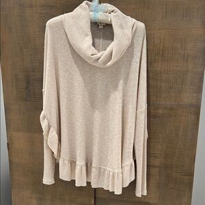 Cozy Cream Cowl Neck Sweater